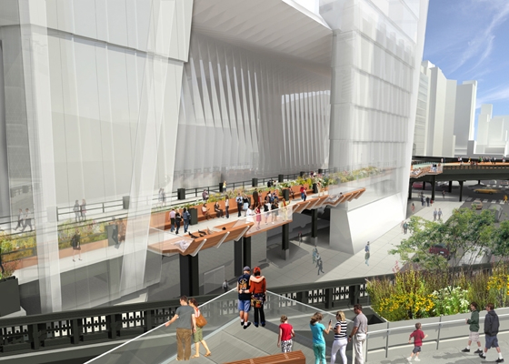 The High Line section 3 – 30th Street passage James Corner Field Operations and Diller Scofidio + Renfro.  2012 Courtesy City of New York and Friends of the High Line