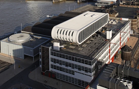 Benthem Crouwel’s extension to the Las Palmas building in Rotterdam looks out over the surrounding docklands Benthem Crouwel Architekten 2008 Photograph: Jannes Linders