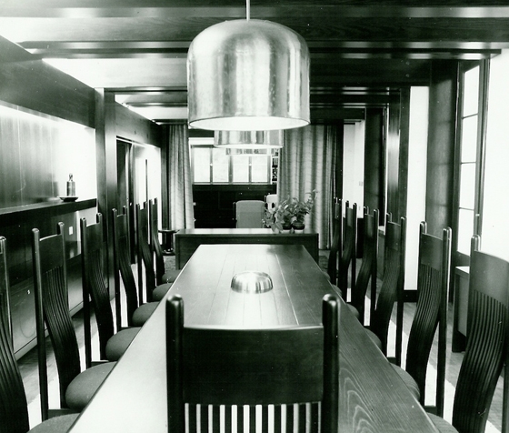 Interiors of Beneš Villa, design by Karel Filsak, Jan Šrámek, Karel Filsak ml. and Zbyňek Hřivnáč, 1975 - 1976; image courtesy of Zbyněk Hřivnáč archive