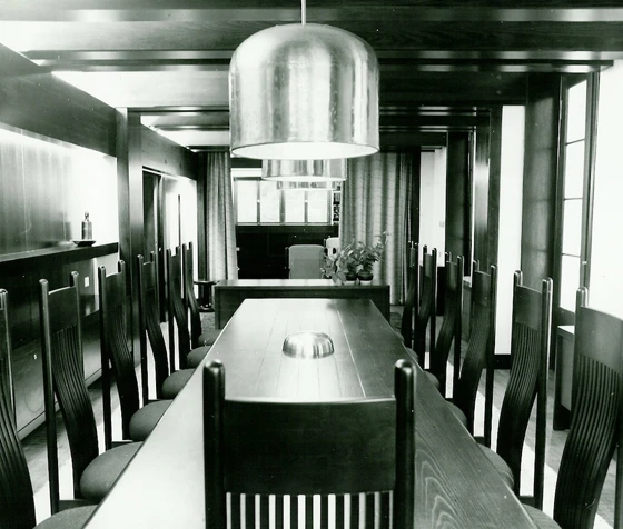 Interiors of Beneš Villa, design by Karel Filsak, Jan Šrámek, Karel Filsak ml. and Zbyňek Hřivnáč, 1975 - 1976; image courtesy of Zbyněk Hřivnáč archive