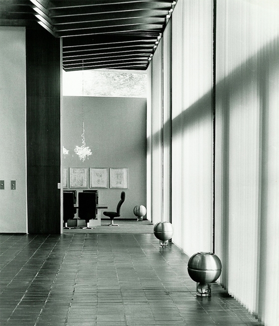 Czechoslovak Embassy in London, architecture and interiors by Jan Bočan, Jan Šrámek, Zdeněk Rothbauer, Oldřich Novotný a Zbyněk Hřivnáč, 1969; image courtesy of Zbyněk Hřivnáč archive