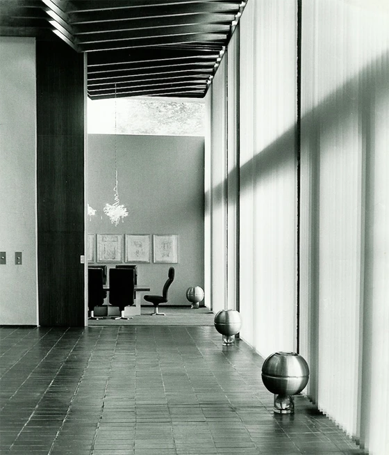 Czechoslovak Embassy in London, architecture and interiors by Jan Bočan, Jan Šrámek, Zdeněk Rothbauer, Oldřich Novotný a Zbyněk Hřivnáč, 1969; image courtesy of Zbyněk Hřivnáč archive