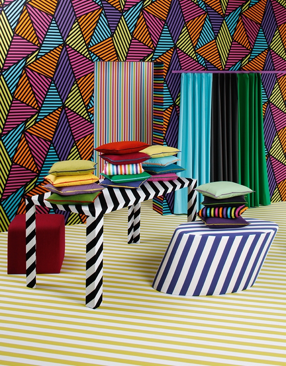 Walk the line: Nya Nordiska's highly geometric, line-driven new 'Creative Concept' collection of textiles