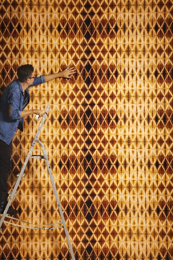 Apply yourself: 'Amos' from Christian Fischbacher's 'Urban Nomad' collection, which prints designs derived from traditional Japanese dyeing techniques onto Trevira CS