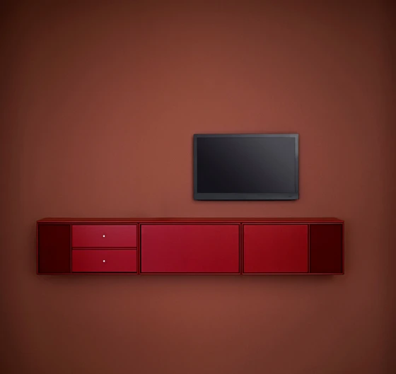 Danish system-design brand <b>Montana</b> possesses some impressive vital statistics: 42 basic units, 4 depths, and 42 colours. This imm cologne saw the introduction of two sizes of custom-built loudspeaker for their wire-concealing TV hi-fi modules