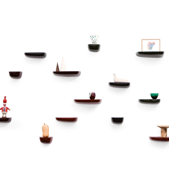 ‘Like little protrusions in nature’ is how manufacturer Vitra describes its latest collaboration with Ronan and Erwan Bouroullec. ‘Corniches’ is a collection of sculptural, irregular and individual shelves, that turn storage into exhibition