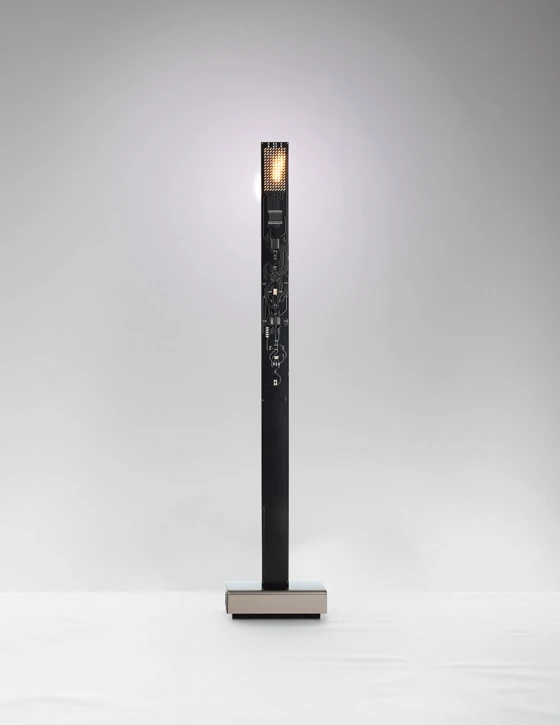 New technology, new forms: two recent Ingo Maurer-produced LED lamps speak emphatically of innovation. 'Zak Zarak' by Lutz Pankow and Ingo Maurer (top) and 'My New Flame' by Moritz Waldemeyer (above)