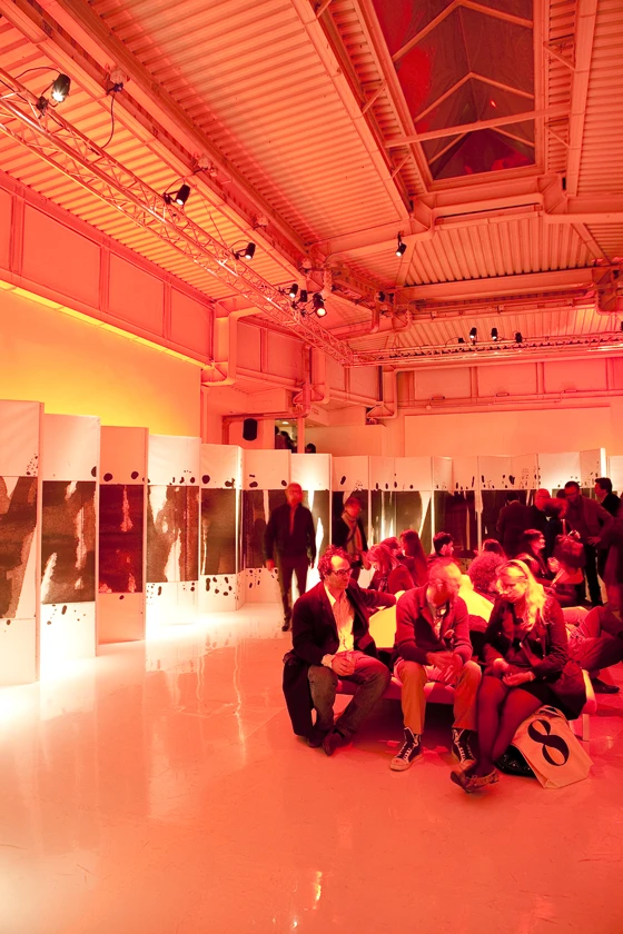 Design brand Moroso's showroom on the via Pontaccio will be transformed by Patricia Urquiola into a dynamic installation called ‘The Revolving Room; photo Patrick Tomei Neri for Brera Design District 2012