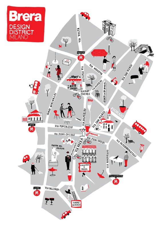 'It’s the ideal trail,' says Agape’s Laura Torchio. 'You start at the Corso Como, reference point for fashion and photography, cross the via Statuto and via Solefrino, past the most important design shops, until you reach the Accademia and La Scala’