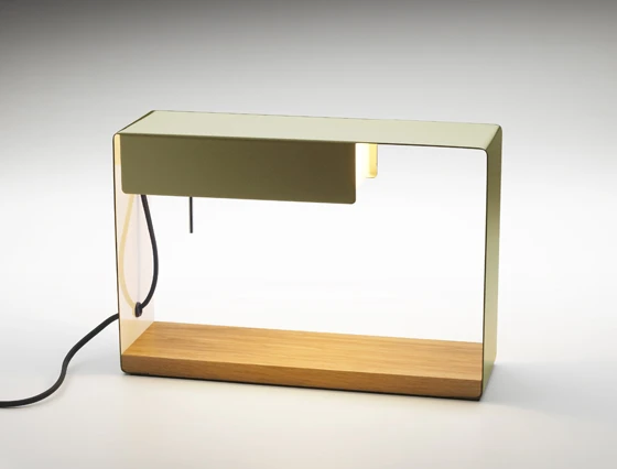 The union of two object types is effortlessly pulled off by Fabien Dumas with his ‘La Discrète’ lamp/shelf-showcase for <b>Marset</b>, which illuminates as well as framed one’s most significant possessions