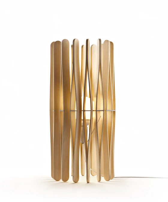 Repetition of form is the concept underpinning Matali Crasset’s new ‘Stick’ lighting collection for <b>Fabbian</b>, whose apertures and texture work to produce a graphic dynamic of light and shadow, yet one that is warm and friendly