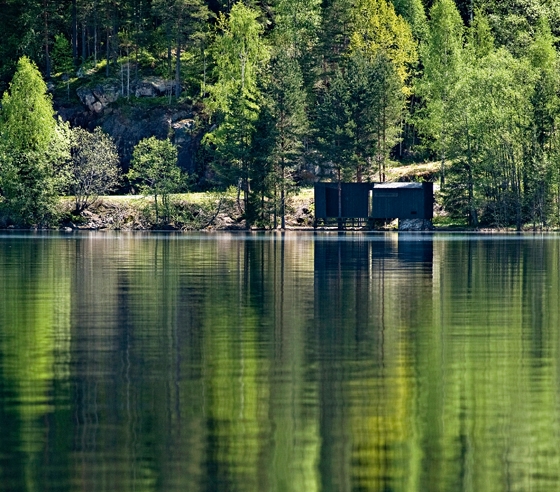 View of the sauna; photo Dag Jenssen