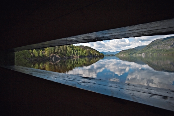 Outlook of the sauna; photo Dag Jenssen