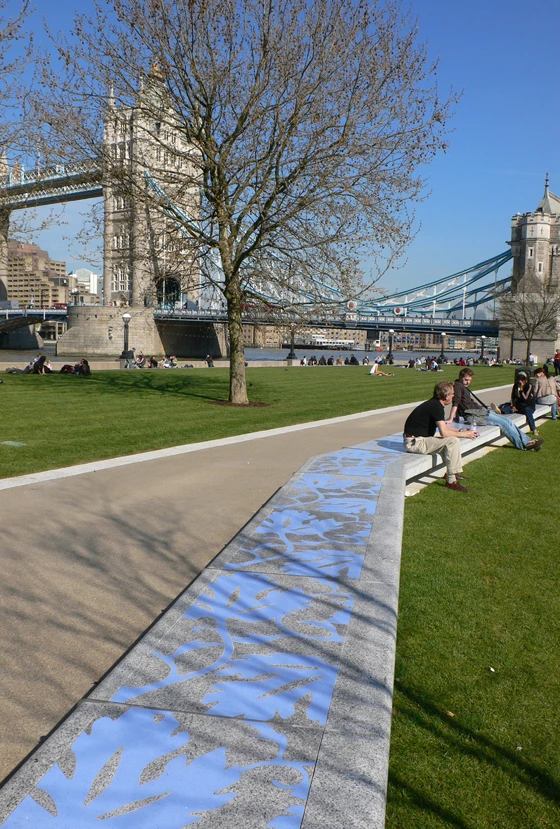 Landscape architects Gross Max created Potters Field Park, situated near the Foster + Partners-designed City Hall, on the south bank of London's Thames. Featuring planting by Dutch garden designer Piet Oudolf, it connects with the river