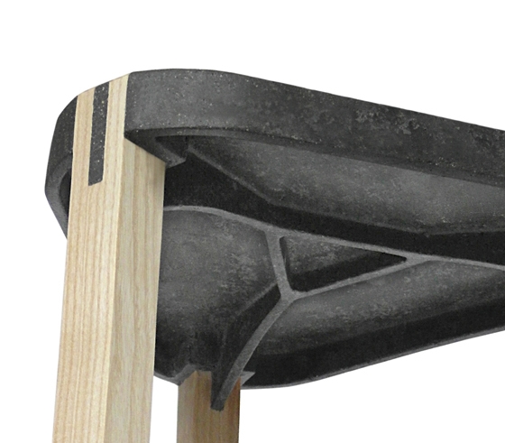 Swiss designer Beat Karrer's 'FS Stool', which puts his innovative FluidSolids material to the test, was awarded a 2011 Materialica Design + Technology Award in the CO2 Efficiency category