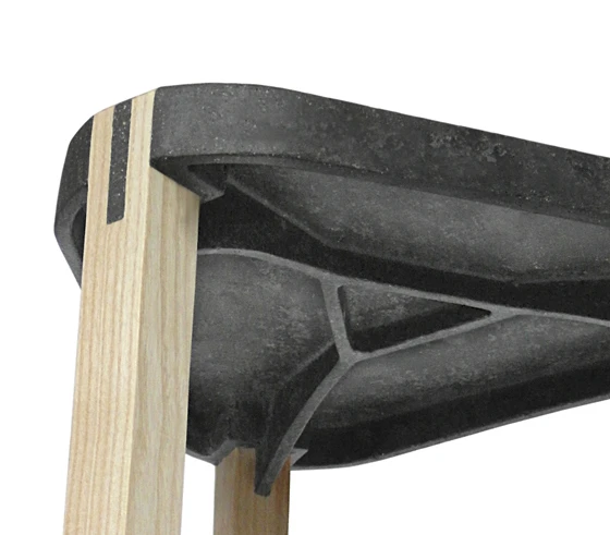 Swiss designer Beat Karrer's 'FS Stool', which puts his innovative FluidSolids material to the test, was awarded a 2011 Materialica Design + Technology Award in the CO2 Efficiency category