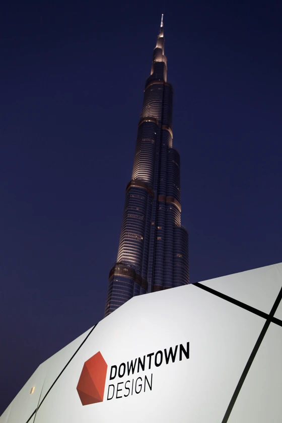 The inaugural edition of Downtown Design pitched its tent – quite literally – next to the soaring heights of Dubai's now iconic Burj Khalifa