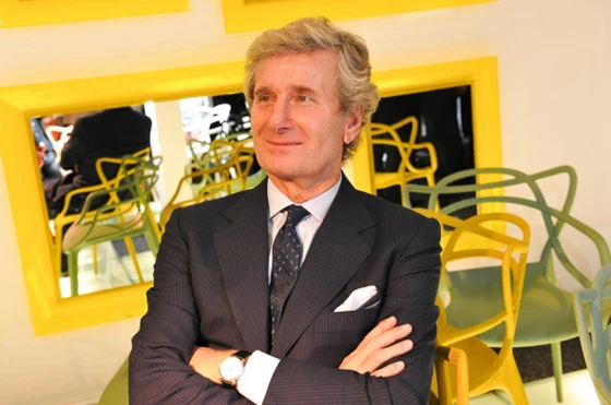 Kartell CEO Claudio Luti: 'What’s particular about our products is the glamour of plastic and precious materials in all sorts of colours and finishings, lent form by the most important designers in the world'