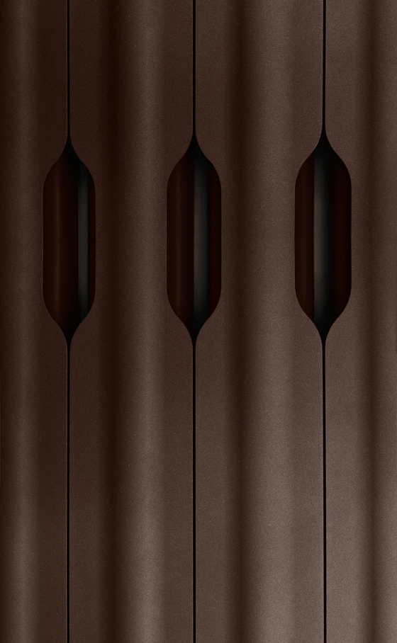 Made of wire-drawn, recyclable aluminium, 'Agorà' forms part of the 'Elements' collection, which features such innovations as remotely installed valves