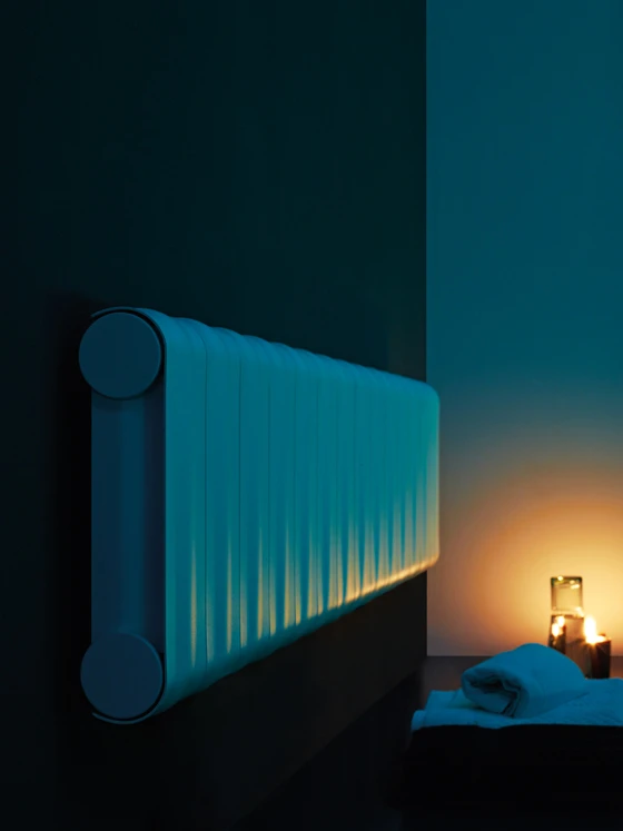 Modularity combined with superlative energy-saving credentials underpin Tubes' formally expressive 'Agorà' radiator system, designed by Nicola de Ponti