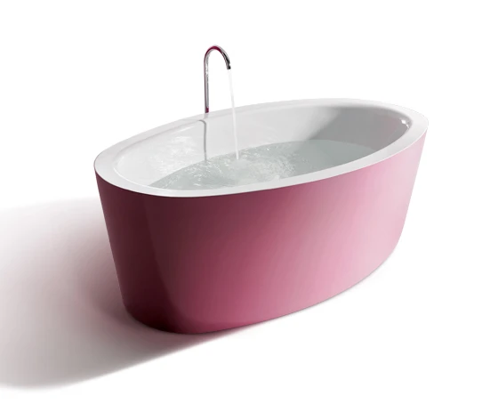 The finished result: when you run your hand over its edges and surfaces, the tub feels as if it is made of one single piece