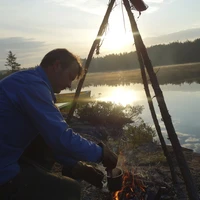 Harrie Leenders company director Bart Leenders is wont to take off to such far-flung places as the northern wilds of Scandinavia and Canada, where back-to-basics living indulges his passion for fire