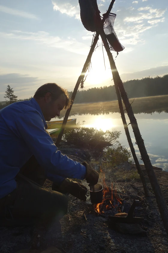 Harrie Leenders company director Bart Leenders is wont to take off to such far-flung places as the northern wilds of Scandinavia and Canada, where back-to-basics living indulges his passion for fire