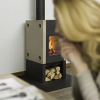 Harrie Leenders' state-of-the-art 'Boxer Plus' wood-burning stove. 'We put everything we know about combustion into it,' says the company