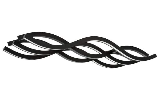 Curvaceous: the flexible circuit boards of the "Sinus" luminaire are fitted with individual LEDs