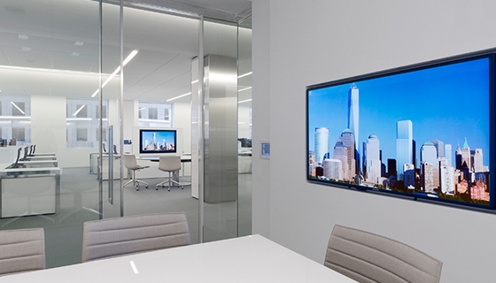 Brookfield Asset Management's offices, by Control Group, have a ‘Room Finder’ application, accessible via iPads outside each meeting room, to manage spaces, agendas and documents for more agile working