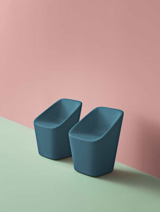 The ultra-ergonomic, highly sculptural ‘Log’ chair, designed by Manuela Busetti, Andrea Garuti and Matteo Redaelli