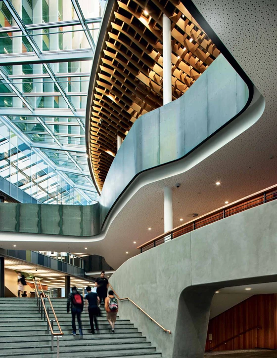 The atrium and through-site links are details as semi-outdoor spaces