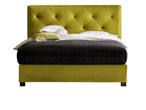 «Opal» gehört zu den diesjährigen Neuzugängen der Kollektion «Basis/Origins», bei denen die Matratze auf einer Polsterschale ohne Blendrahmen liegt.