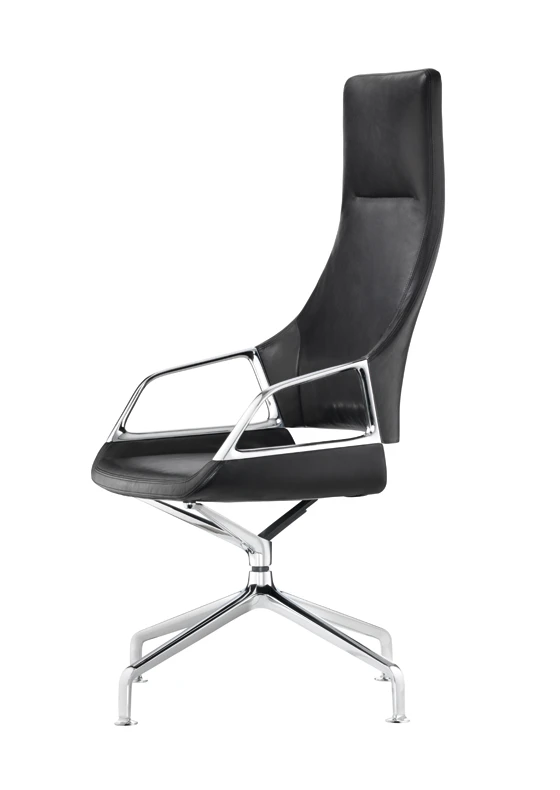 The "Graph" conference chair makes a strong impact with its flowing lines and airy appearance. Its unadorned but expressive look is an ideal complement to the innovative design