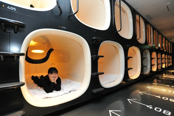 The 9h (Nine Hours) hotel is a revolutionary capsule hotel concept, designed around three key needs for an overnight stay: 1 hour to shower + 7 hours to sleep + 1 hour to rest = 9 hours in total
