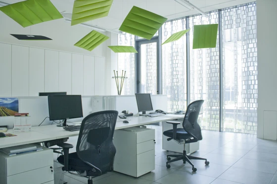 ECOceilng: sound absorbent panel, baffle