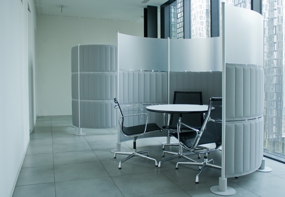 ECOflex: sound absorbent flexible panel, freestanding