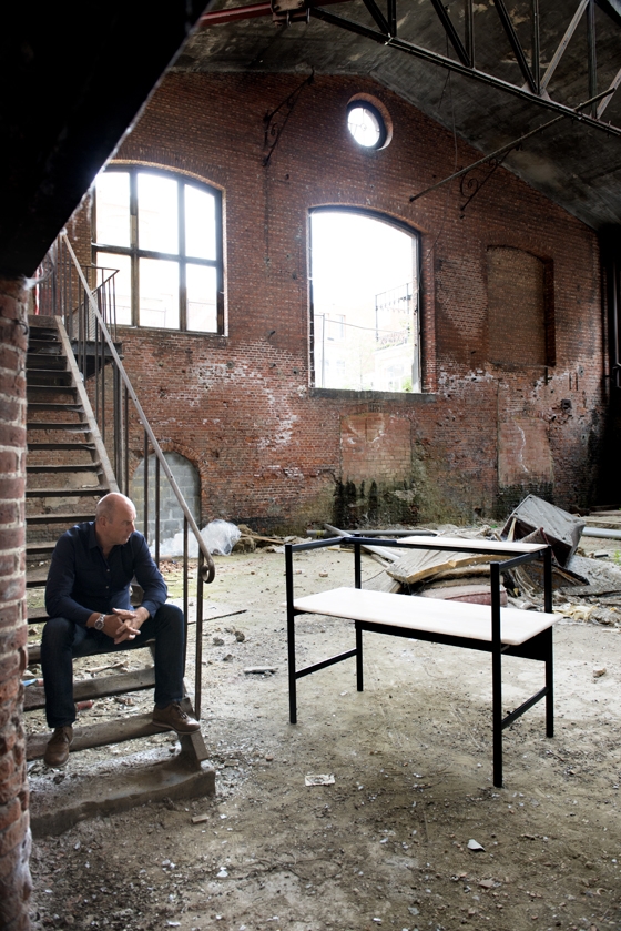 Antwerp, entrepreneur André Duval is working on the "Boiler room"– an inspiring new renovation project that will be a new home for his company; a bike shop and co-working space