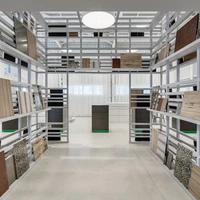 Inside and out: the 4m-high, grid-like structure at the heart of punkt6 acts as a playful and inspiring counterpoint to the fixed, spot-lit materials presentations usually found in traditional showrooms