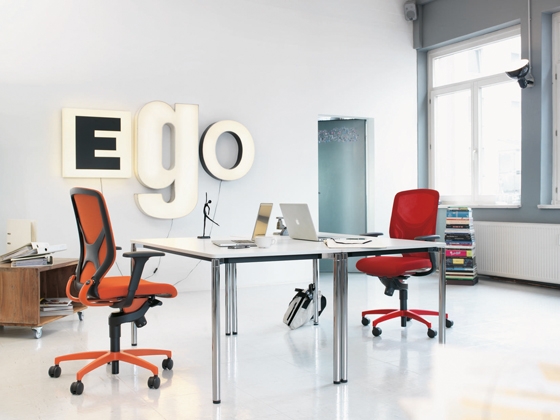 Organic shapes combined with straightforward and honest materials give the IN chair an athletic appearance that is accentuated in the versions with brightly coloured components