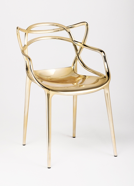 <b>Masters</b> Gold finish by Philippe Starck with Eugeni Quitllet for Kartell, 2014