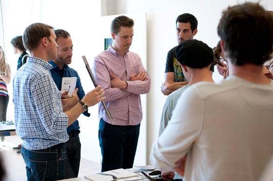 Sylvain Willenz judging graduate work at ECAL, Lausanne. ‘Graduates need to have the fundamental tools of knowing what to sell and how to sell it.’
