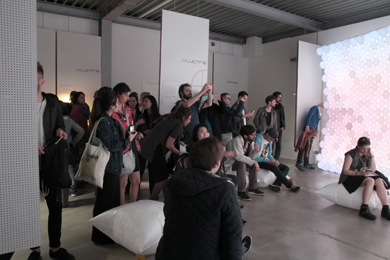 The demanding audience at the Milan Design Week was sold on the unusual light installation