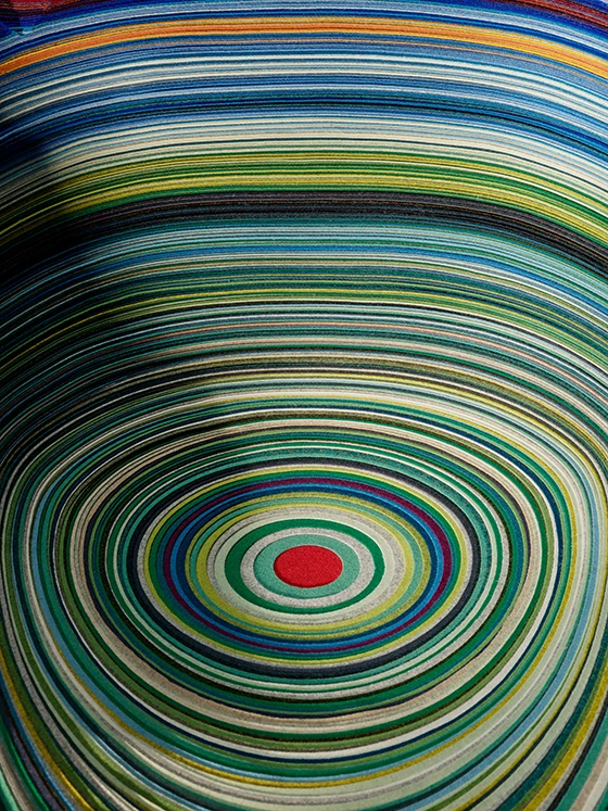 Detail of Layers Cloud Chair for Kvadrat