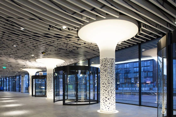 The surfaces recall the decoration favoured by Spanish architect Antoni Gaudí and offer a more contemporary aesthetic than traditional mosaic; photo: Koninklijke Mosa