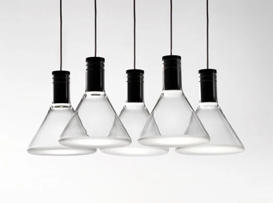 Another of the products available as part of the Multispot range is Polair, which incorporates an LED light source that illuminates the flat frosted-glass base of its conical diffuser