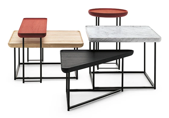 Torei Side tables system for Cassina, 2012/2014 - Photo © Cassina
