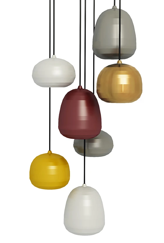 Pomi pendant lamps for Zero, 2015