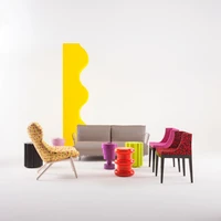 10 years after Kartell's collaboration with Ettore Sottsass, the brand launches an industrially produced capsule collection called 'Kartell goes Sottsass', which includes his Calice vase (top)