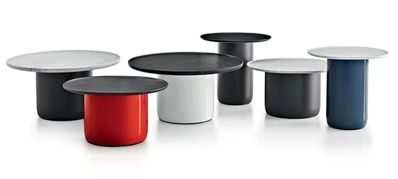<b>Button</b> tables for B&B Italia, 2014 - Photo © Barber & Osgerby